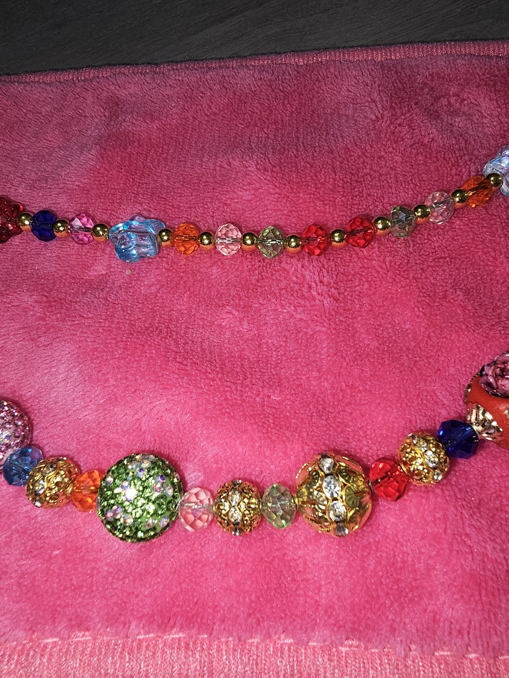 Colorful Multicolor Beaded Statement Bagcharm - Picture 7 of 9